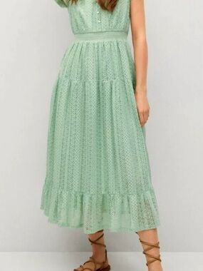 mango mint green dress | Dresses | Mango Day Turquoise L OCC-CASUAL